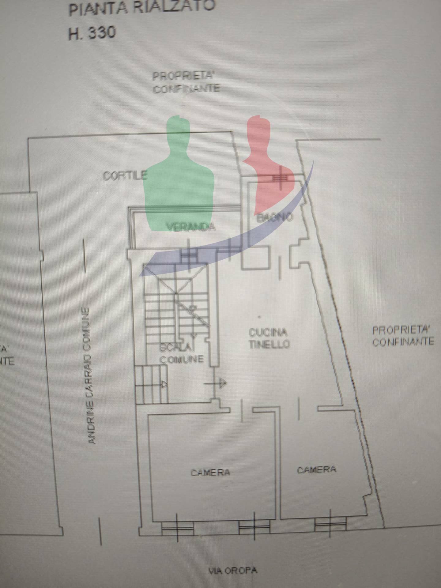 Foto 48 - Trilocale Via Oropa
 
60, Torino - planimetria 1