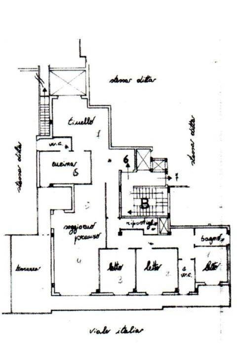 Attic viale Italia, Matino - floor plans 1
