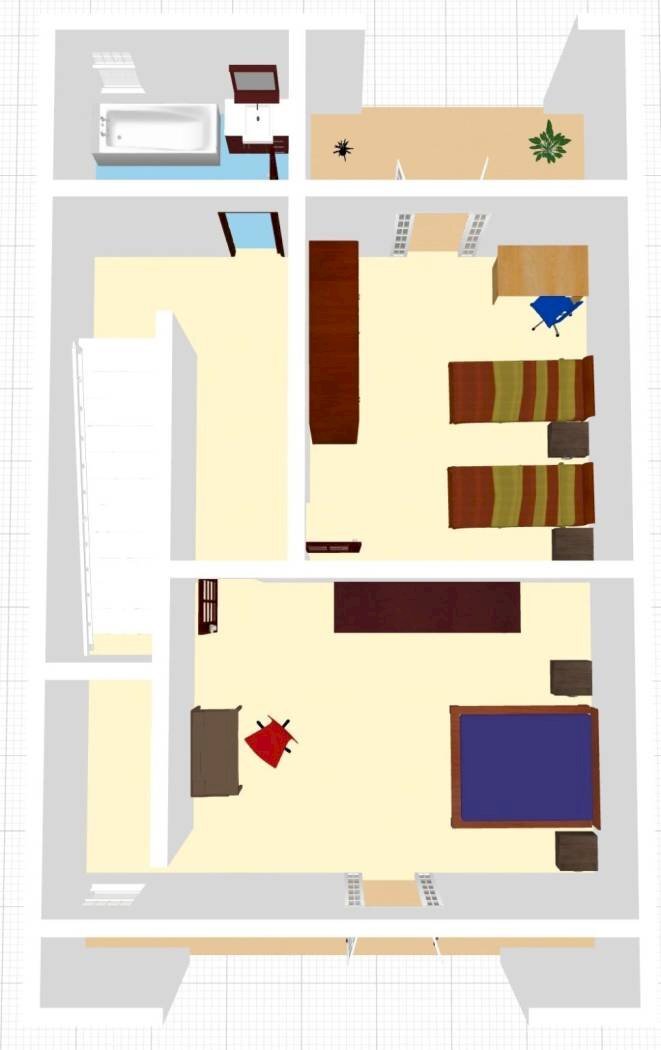 Attic via Bologna, Matino - floor plans 1