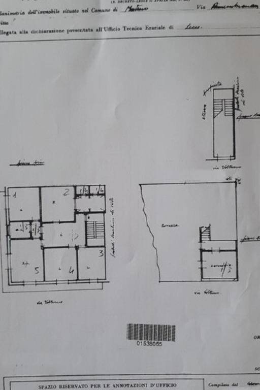 Casa indipendente viale delle Rimembranze, 1, Matino - planimetria 1