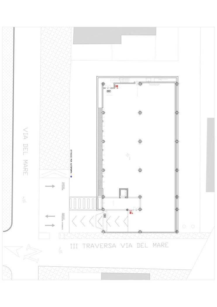 Shop via del Mare III Traversa, Matino - floor plans 1