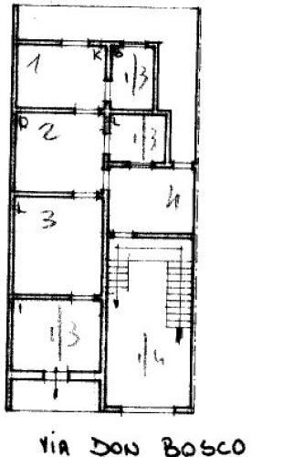 Casa indipendente via San Giovanni Bosco, Matino - planimetria 1