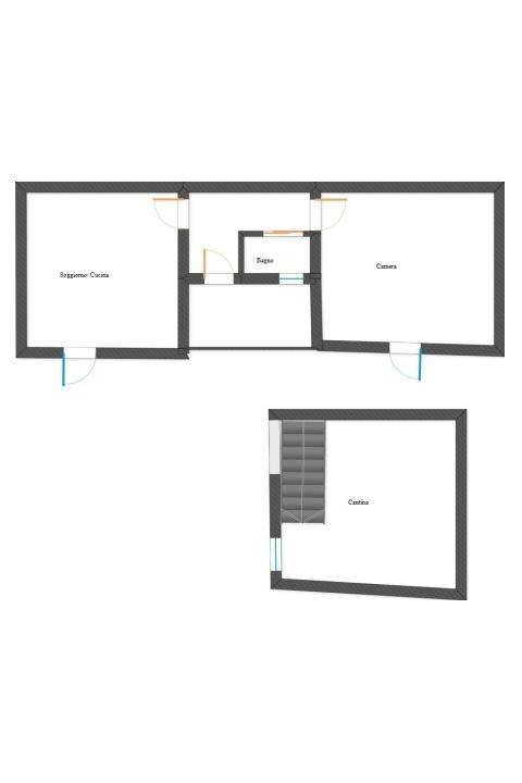Independent house via San Lorenzo, Matino - floor plans 1