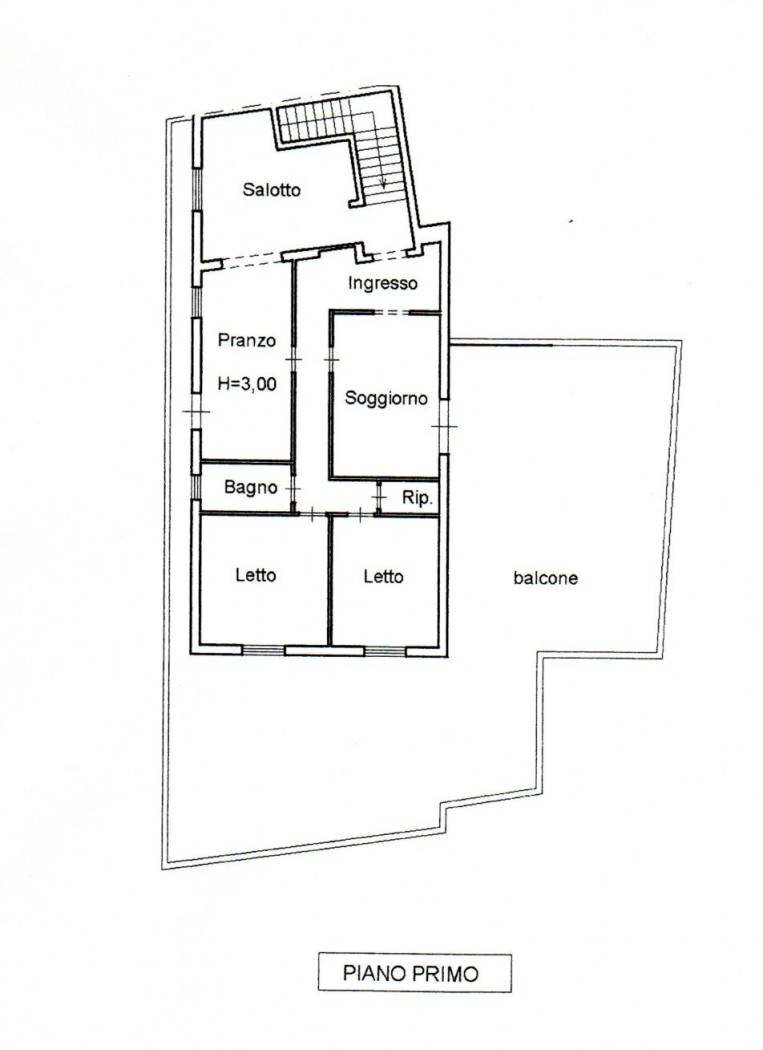 Four-room apartment via Enrico Toti, Alliste - floor plans 1
