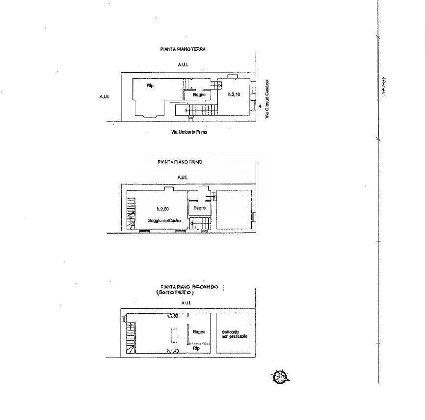 Foto 45 - Four-room apartment Via Carducci
 
2, Tarquinia - floor plans 1