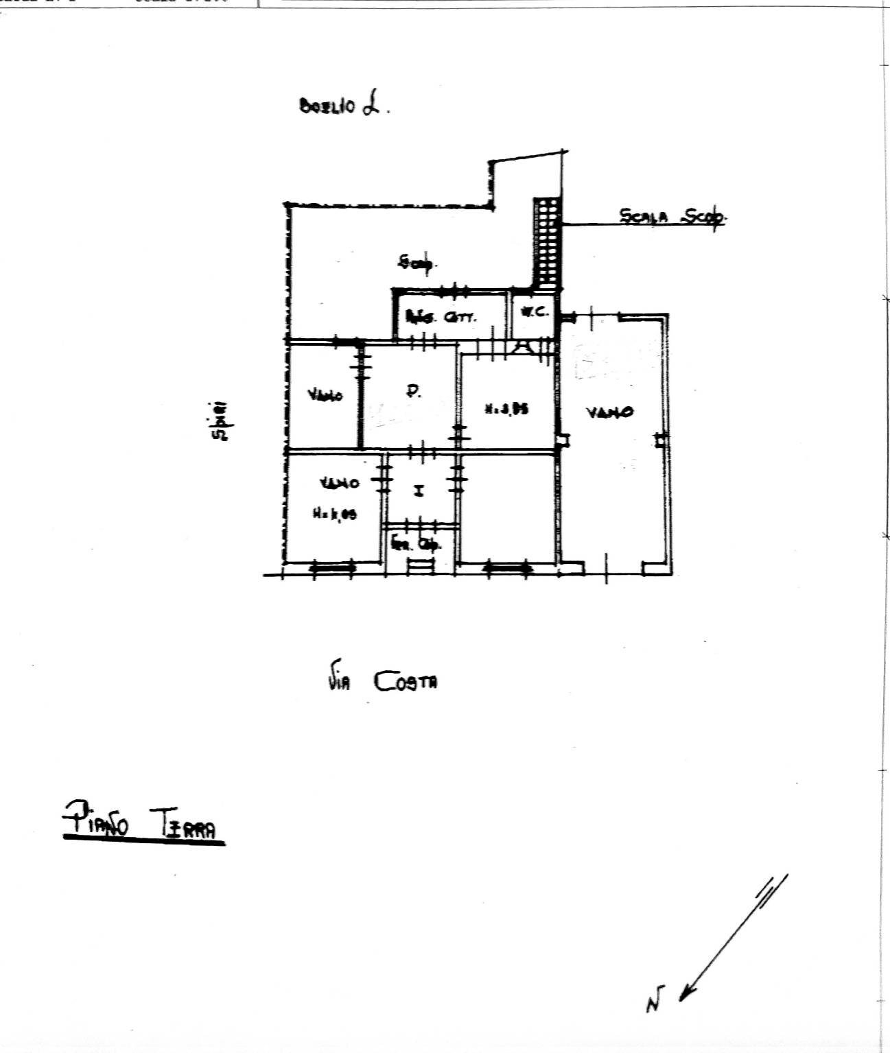 Independent house via Costa, Taviano - floor plans 1