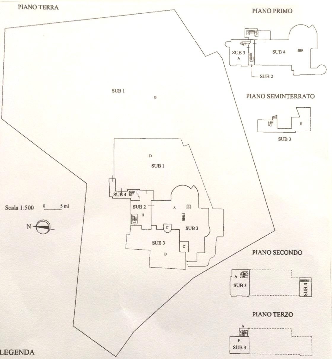 Villa SP380, Todi - planimetria 1