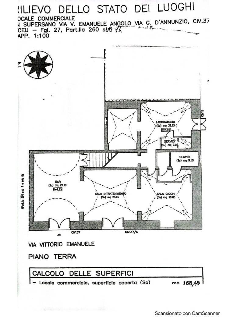 Stable - Palace via Vittorio Emanuele, Supersano - floor plans 1