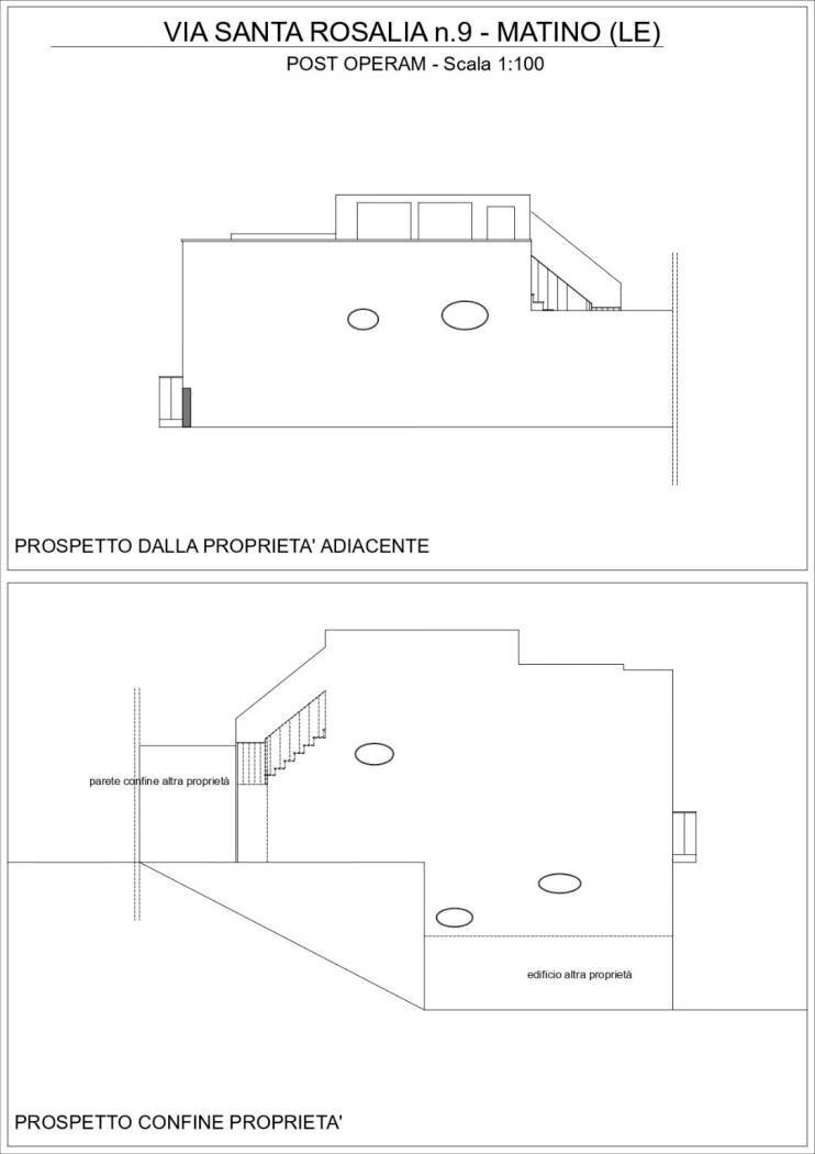 Casa indipendente via Santa Rosalia, Matino - planimetria 1