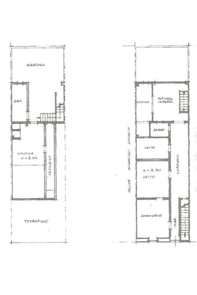 Independent house via Torino, Matino - floor plans 1