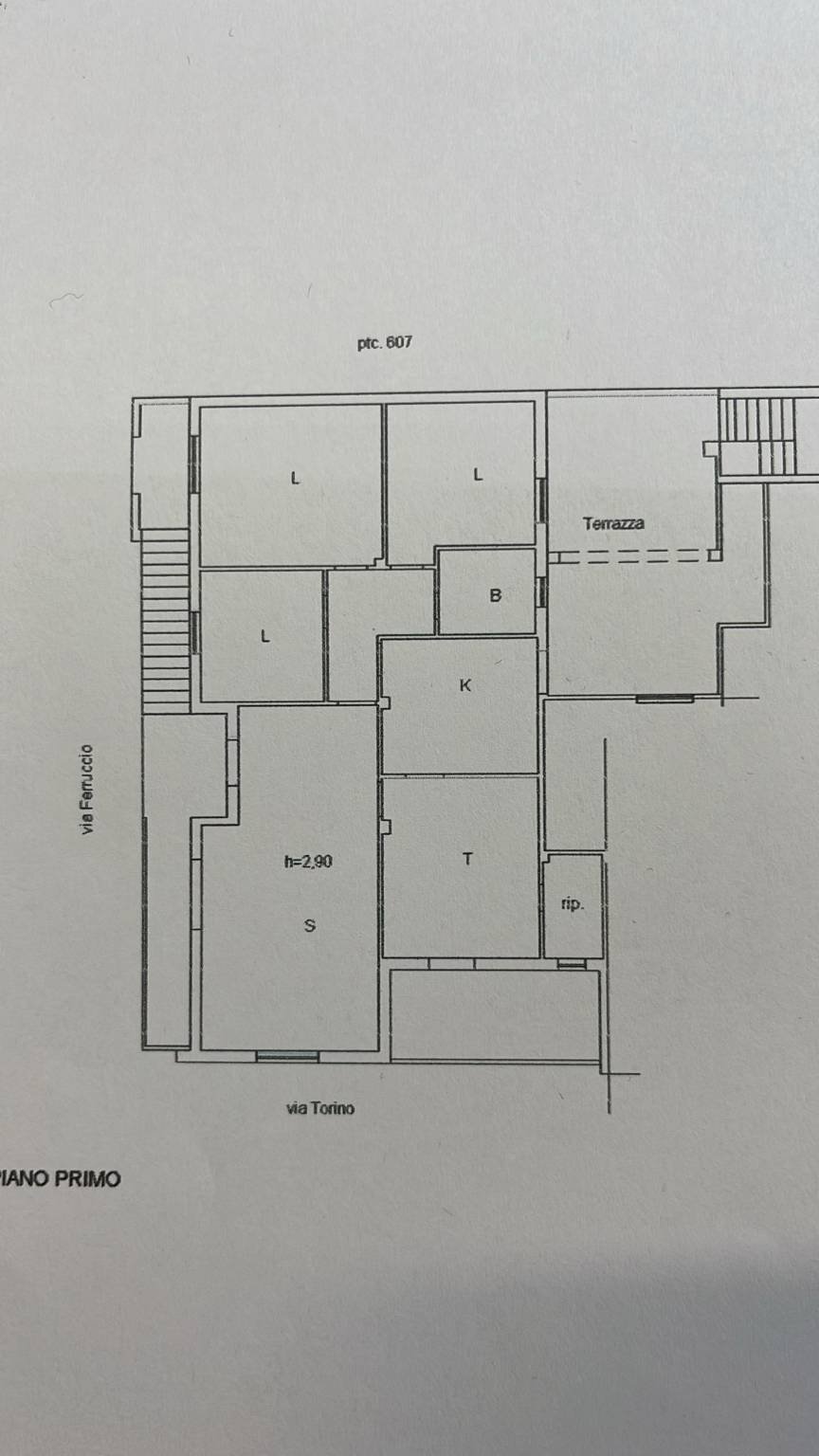 Apartment via Francesco Ferruccio, Parabita - floor plans 1