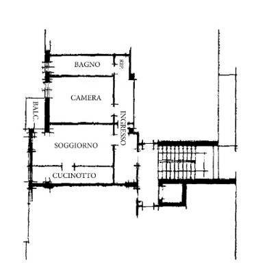 Bilocale via Adelaide Ristori, Bologna (zona San Donato) - planimetria 1