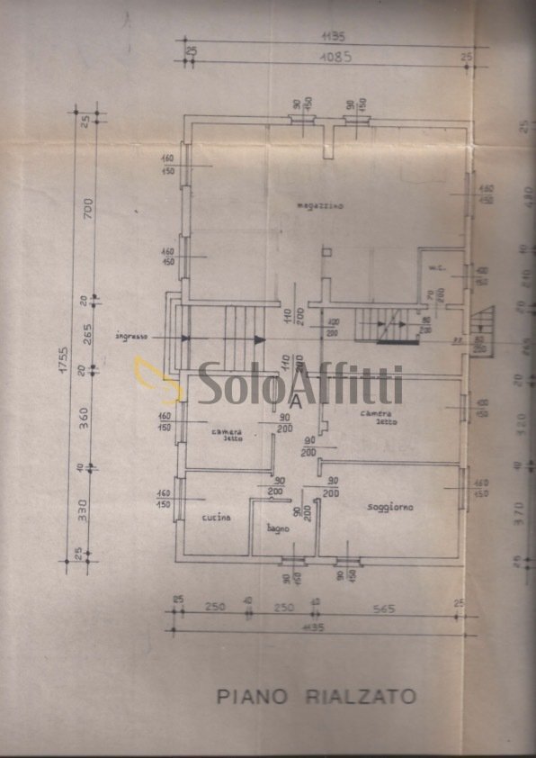 PLANIMETRIA - Three-room apartment Via Gramsci 2, San Martino Siccomario - floor plans 1