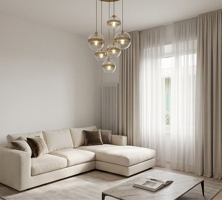 Render idee arredo zona giorno - Two-room apartment Via Monte Nero 26, Como - photo 1