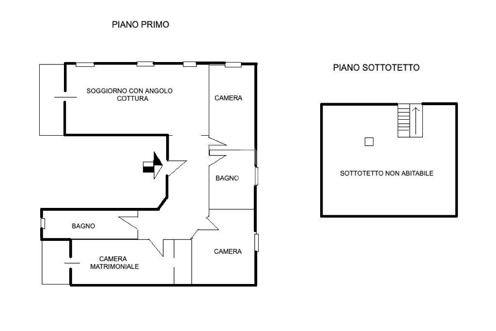 Four-room apartment Via Edoardo Calvi, Candiolo - floor plans 1