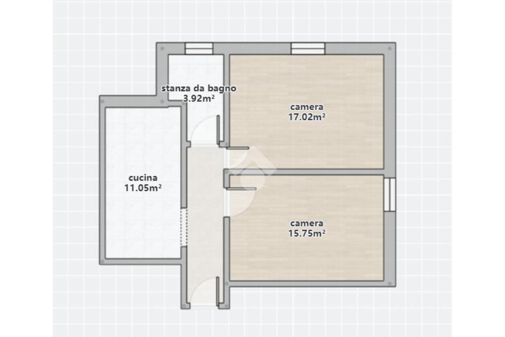 Three-room apartment Via Castelfranco, San Giovanni in Persiceto - floor plans 1