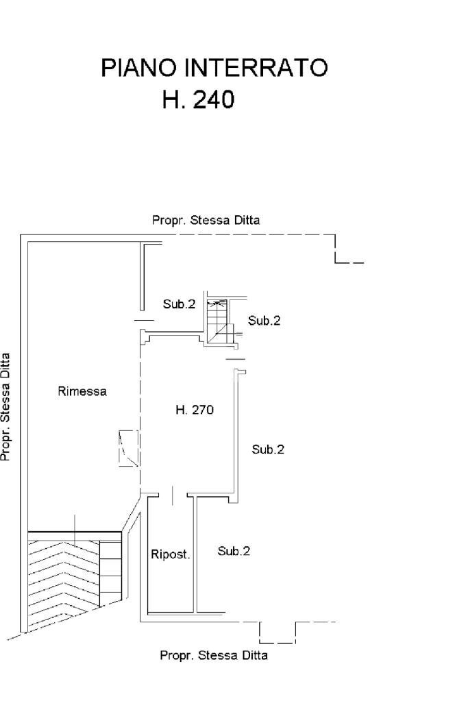 Portion of a house Via Guglielmo di Revigliasco, Chieri - floor plans 1