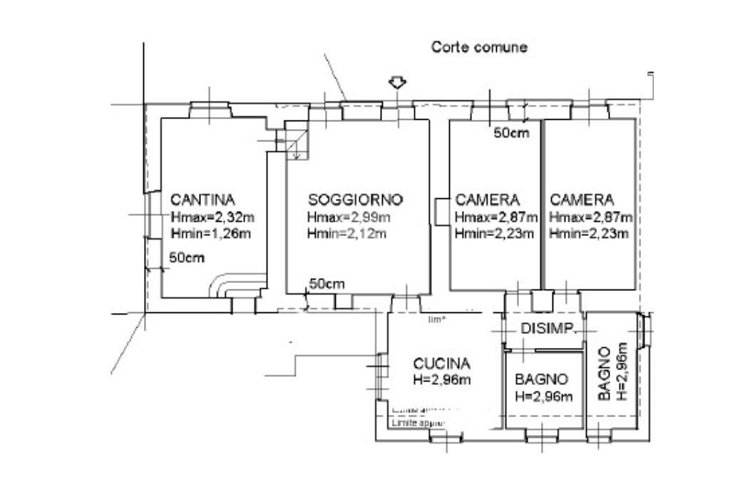 Quadrilocale Regione Galli, Piossasco - planimetria 1