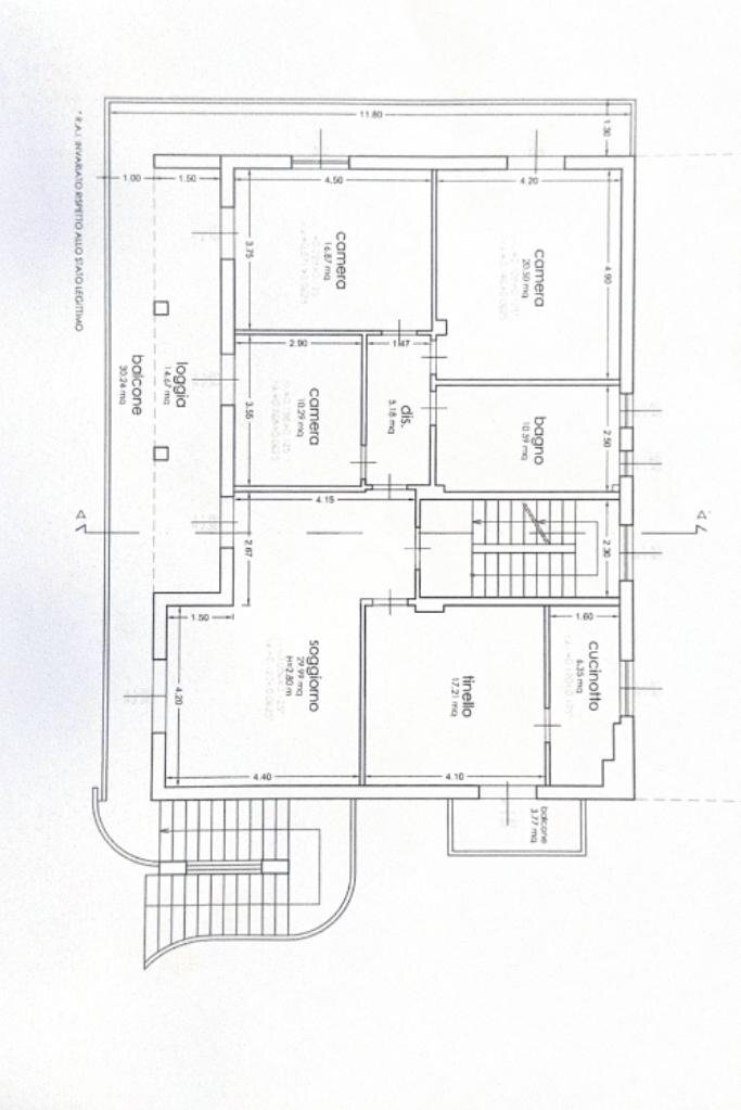 Portion of a house Via Caravaggio, Morciano di Romagna - floor plans 1