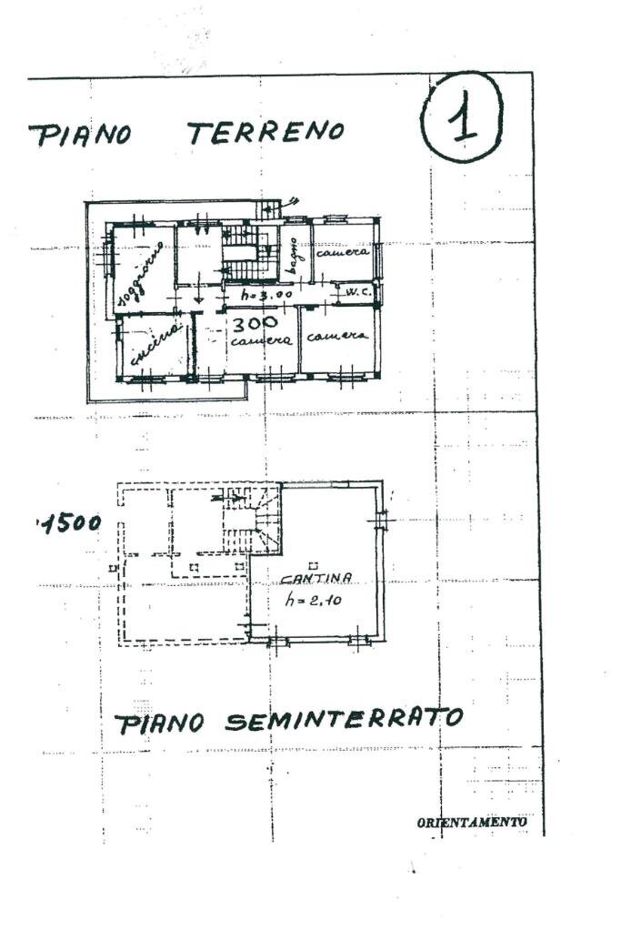 Portion of a house Strada del bruco, Robassomero - floor plans 1
