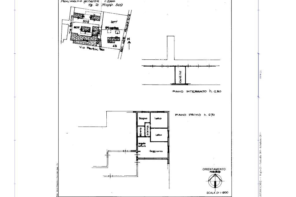 Three-room apartment Viale Sandro Pertini, Collecchio - floor plans 1