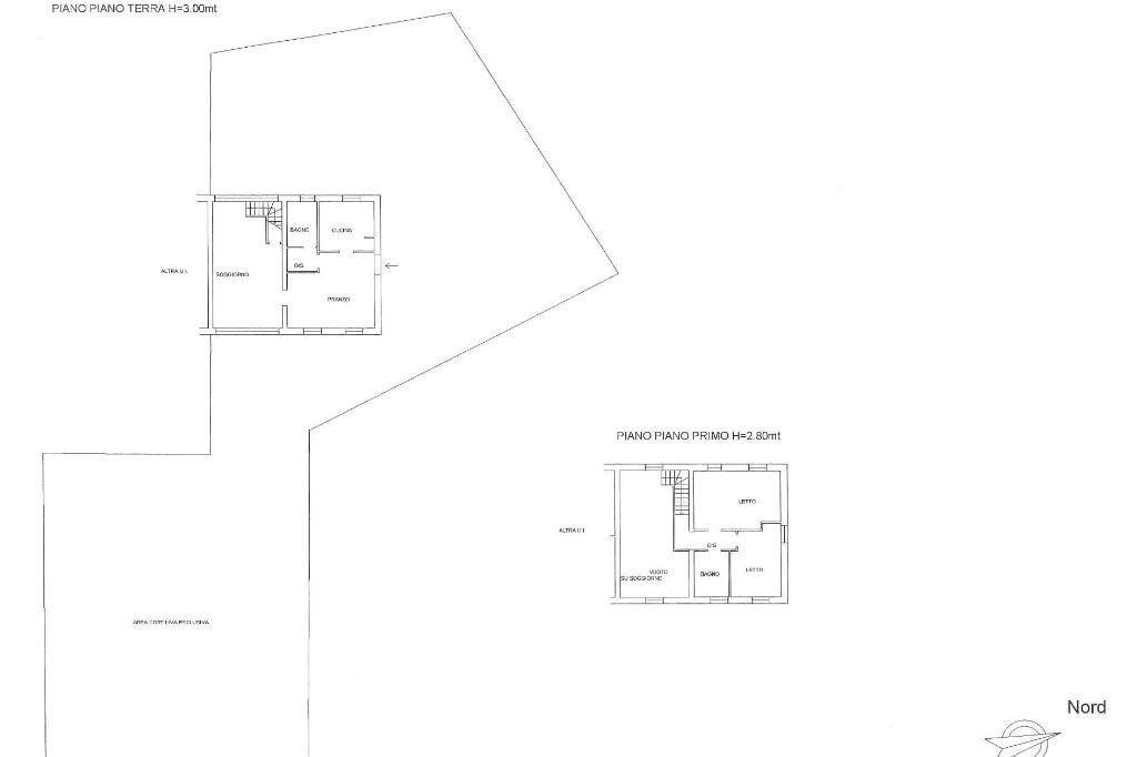 Porzione di casa Via Fratelli Bandiera, Reggio nell'Emilia - planimetria 1