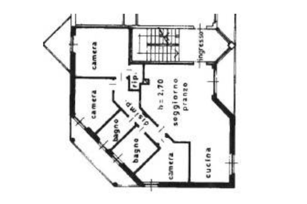 Four-room apartment Via Treves, Lainate - floor plans 1