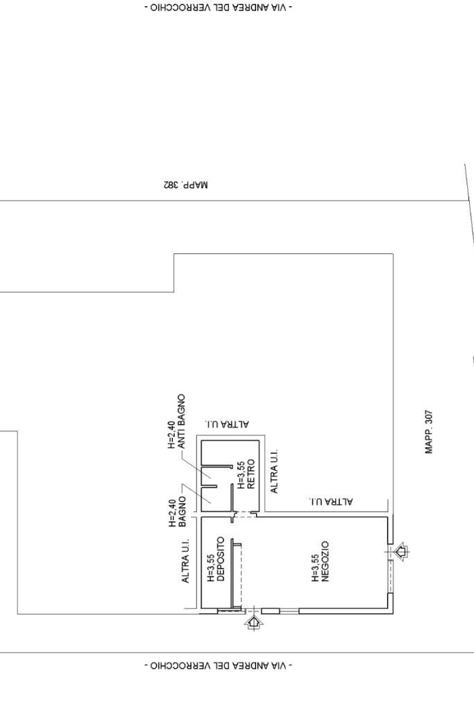 Shop Via Massarenti, Bologna (neighborhood Massarenti) - floor plans 1