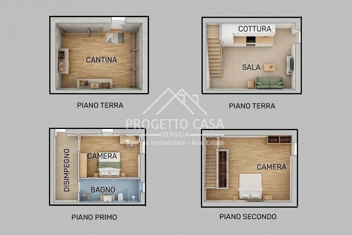 Foto 31 - Independent house VIA DI CACETTO, Massarosa - floor plans 1