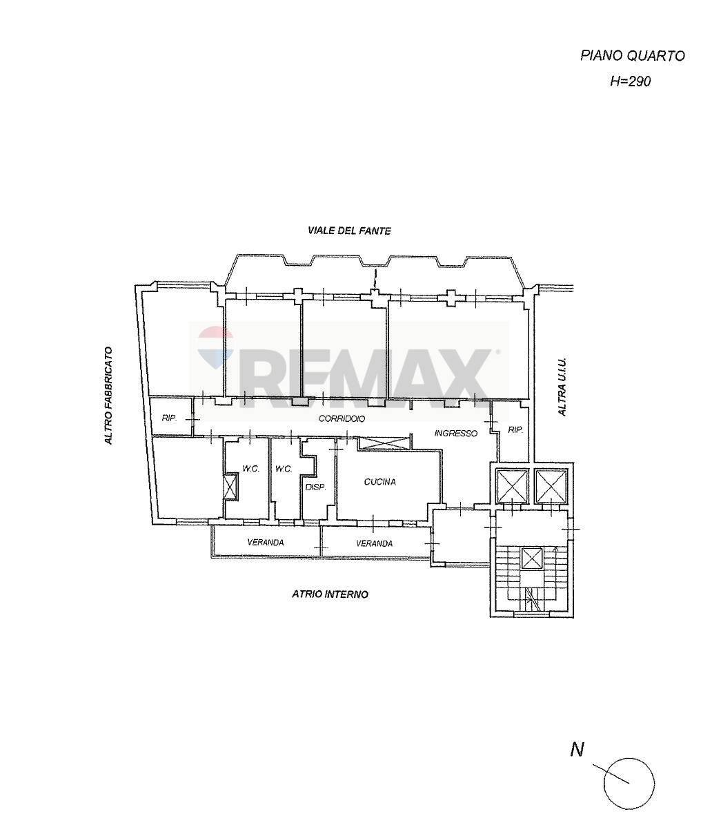 Pianta 2D - Apartment VIALE DEL FANTE
 
50, Palermo - floor plans 1