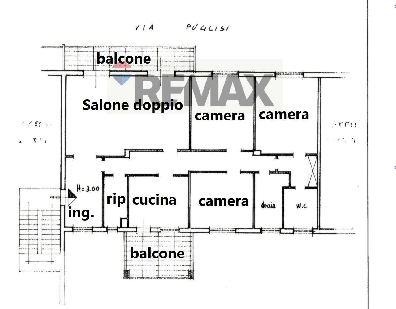 Pianta 2D - Appartamento Via Libertà
 
79, Bagheria - planimetria 1
