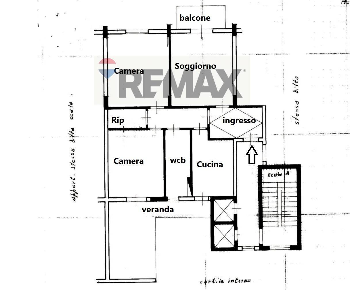 Pianta 2D - Four-room apartment Via Filippo Di Giovanni
 
84, Palermo - floor plans 1