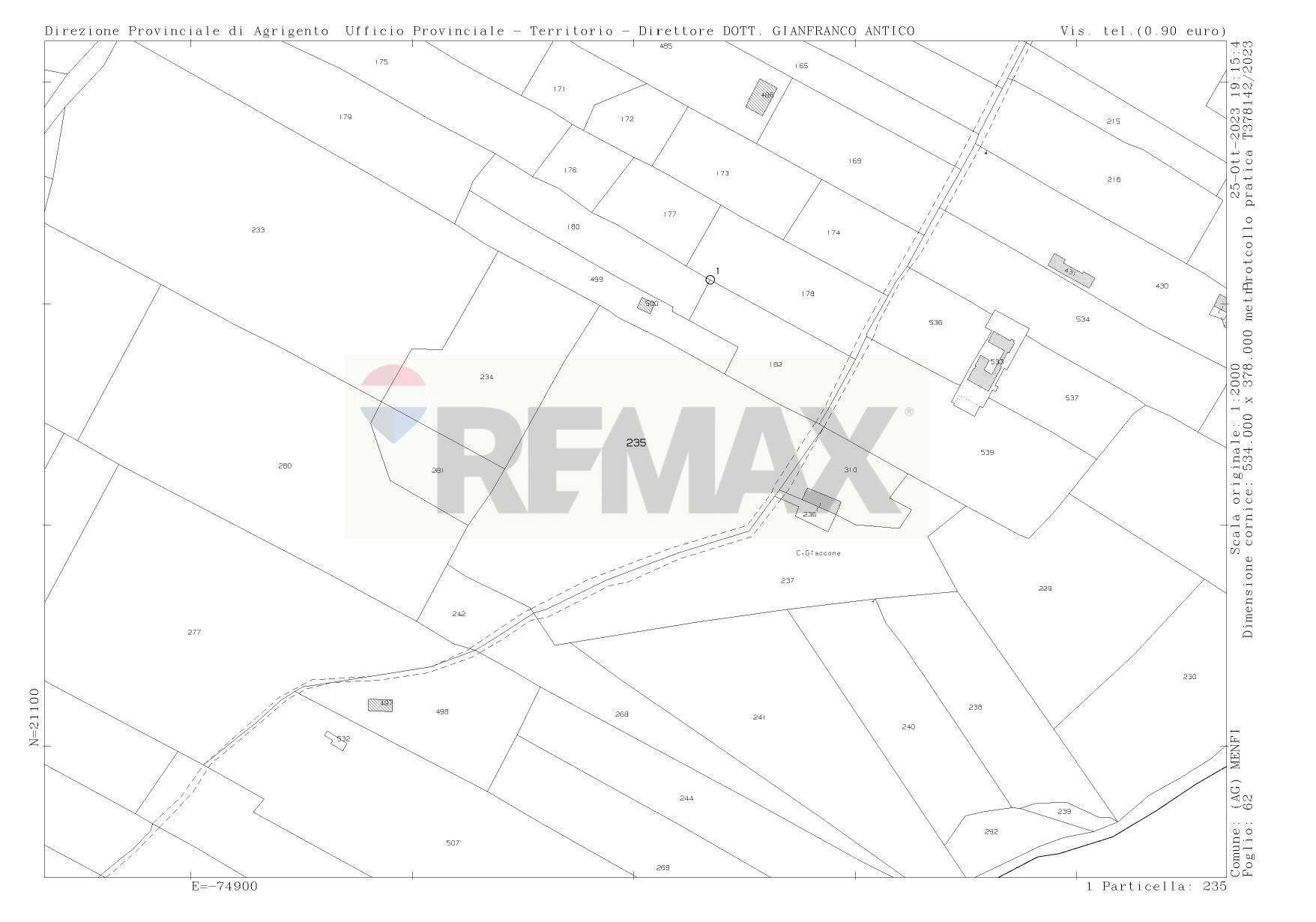 Pianta 2D - Building land SP79, Menfi - floor plans 1