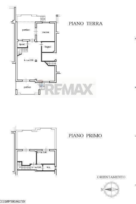 Pianta 2D - Terraced Villa via piano san michele 16, Altavilla Milicia - floor plans 1