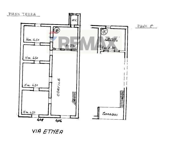 Pianta 2D - Attività Commerciale Via Etnea
 
406/408, Gravina di Catania - planimetria 1