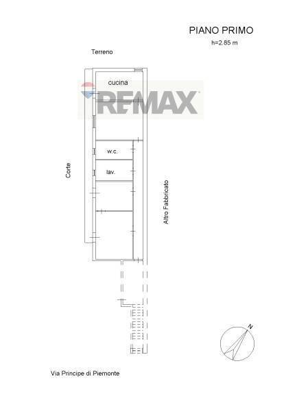 Pianta 2D - Casa semi indipendente Via Principe di Piemonte
 
52, Fiumefreddo di Sicilia - planimetria 1