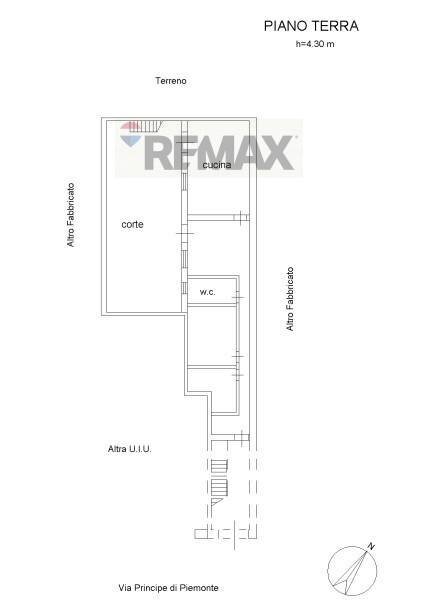 Pianta 2D - Independent house Via Principe di Piemonte
 
52, Fiumefreddo di Sicilia - floor plans 1