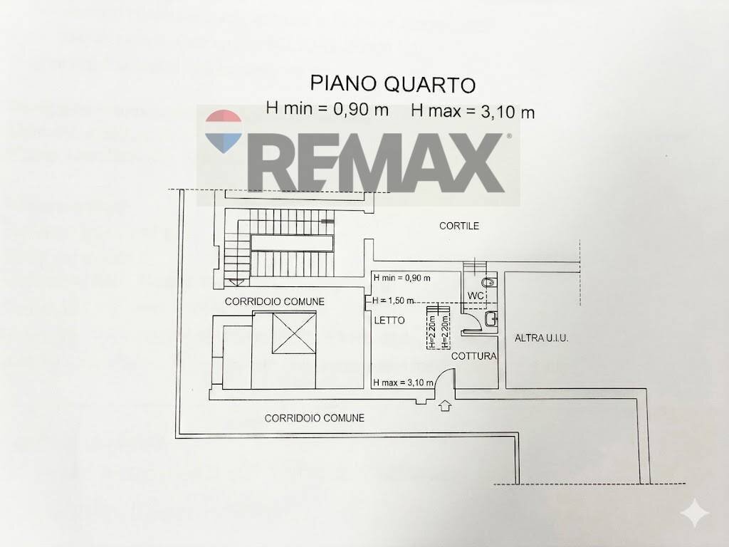 Pianta 2D - One-room apartment via Mercantini
 
24, Milano - floor plans 1