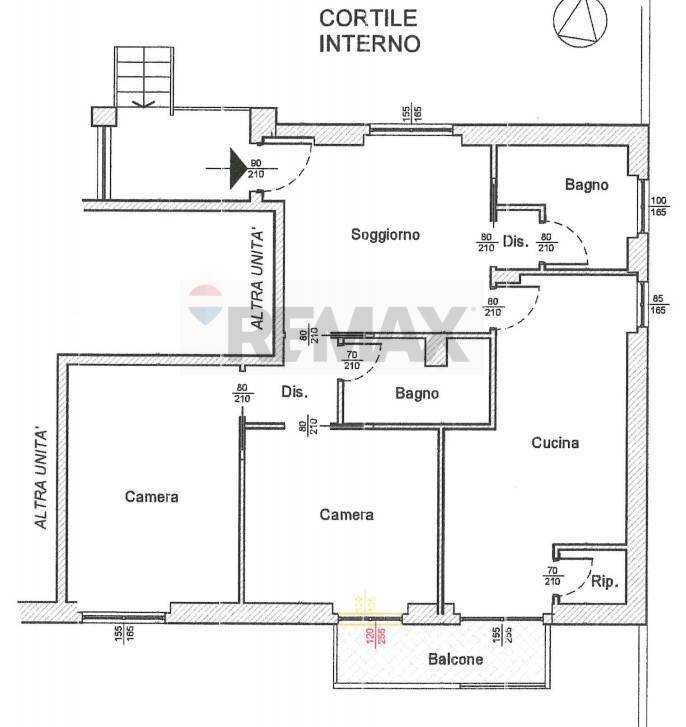 Pianta 2D - Trilocale via privata golfo degli aranci
 
21, Milano - planimetria 1