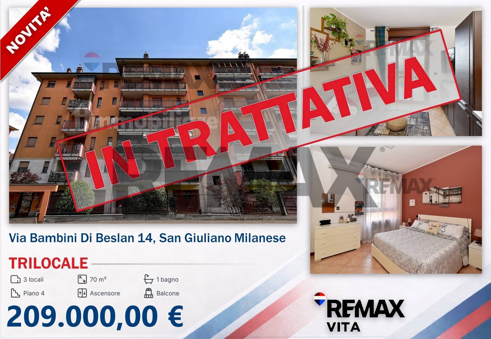 Edificio all\'aperto - Trilocale VIA BAMBINI DI BESLAN
 
14, San Giuliano Milanese - foto 1