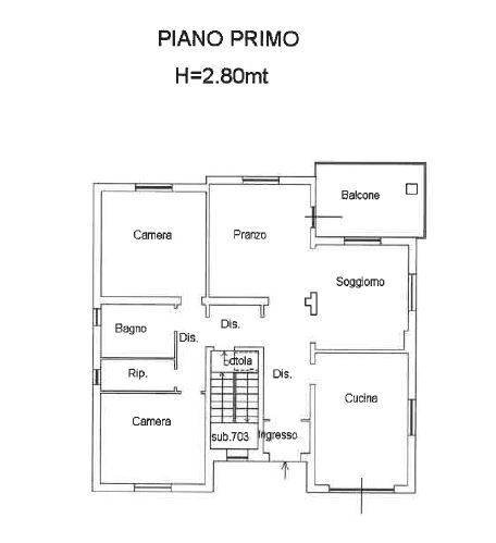 Foto 55 - Casa semi indipendente Via Castello Rescanzi
 
17, Almenno San Bartolomeo - planimetria 1