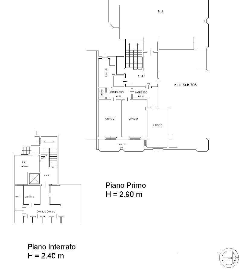 PLANIMETRIA - Office Piazza Don P Todeschini
 
35, Brembate - floor plans 1