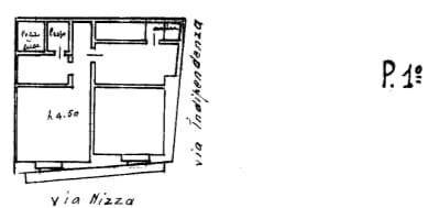 Four-room apartment via Nizza, Parabita - floor plans 1
