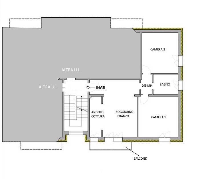 Trilocale Bologna (zona Borgo Panigale) - planimetria 1