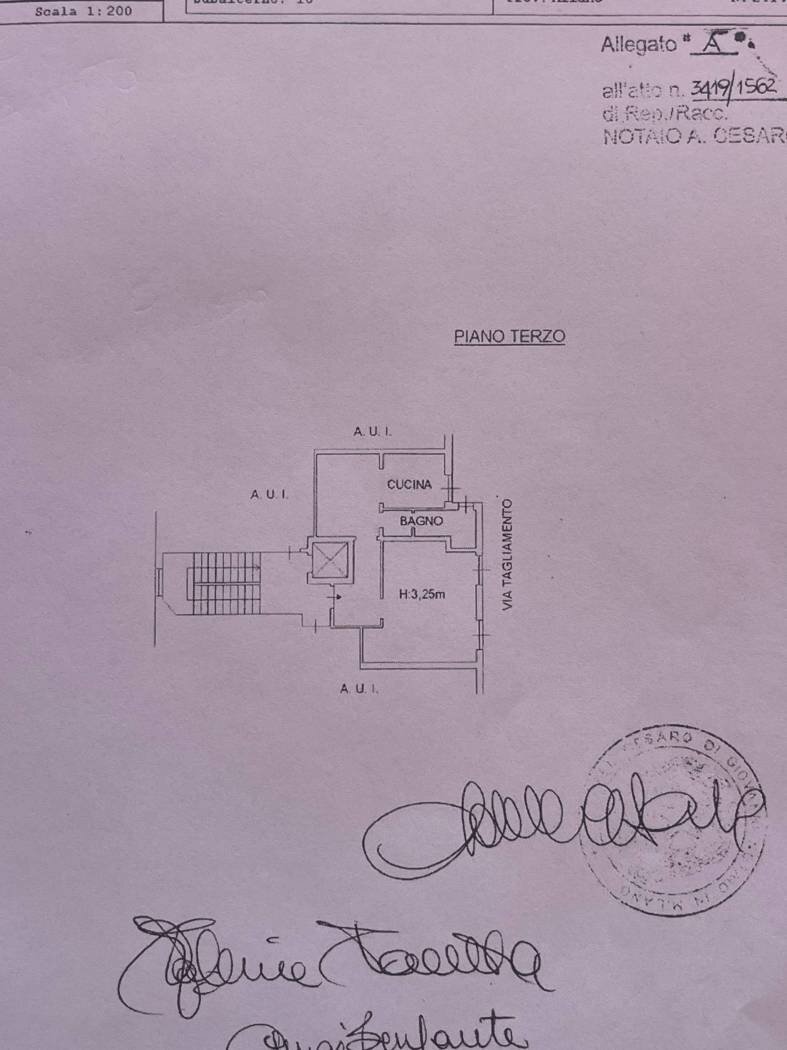Two-room apartment via Scrivia, 5, Milano (neighborhood Ticinese) - floor plans 1