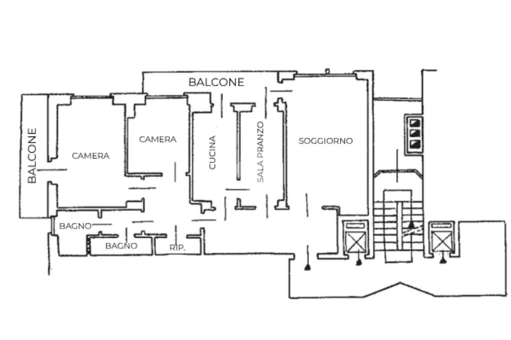 Apartment Corso Roma, Borgomanero - floor plans 1