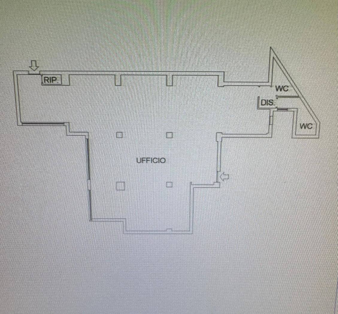 Ufficio via Benedetto Croce, Roma - planimetria 1