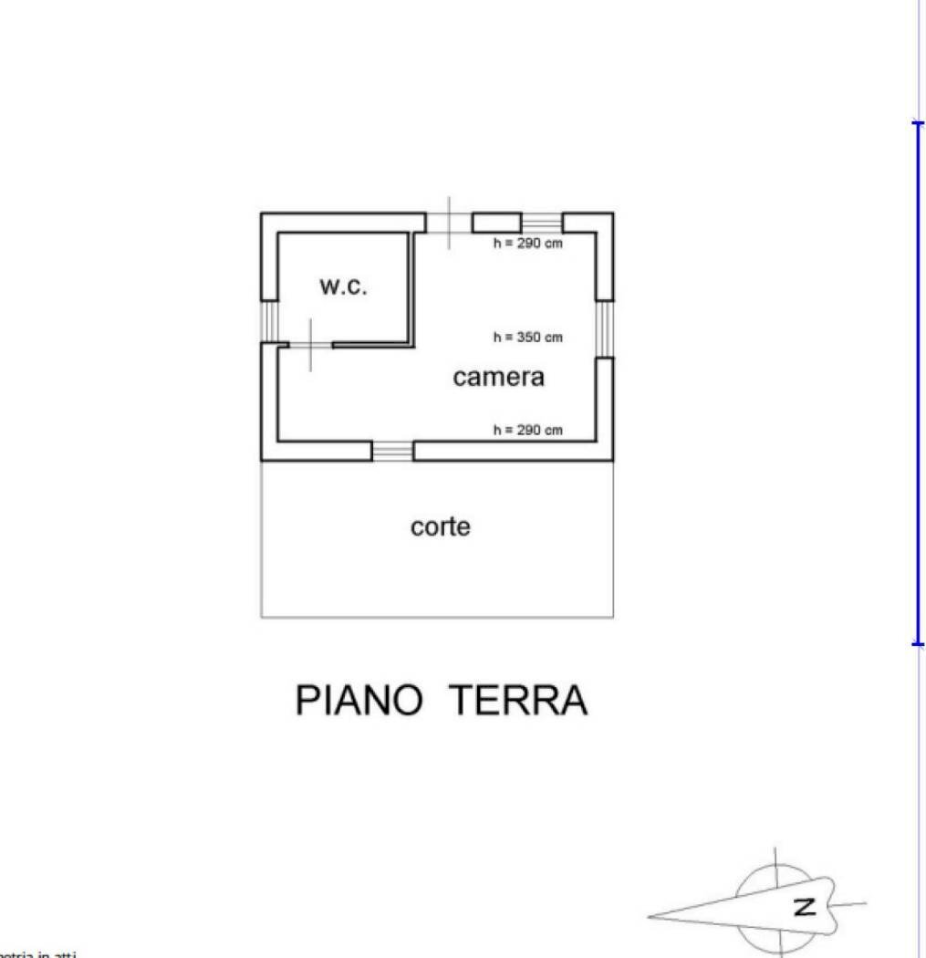 Rustic contrada Pantano, Reitano - floor plans 1