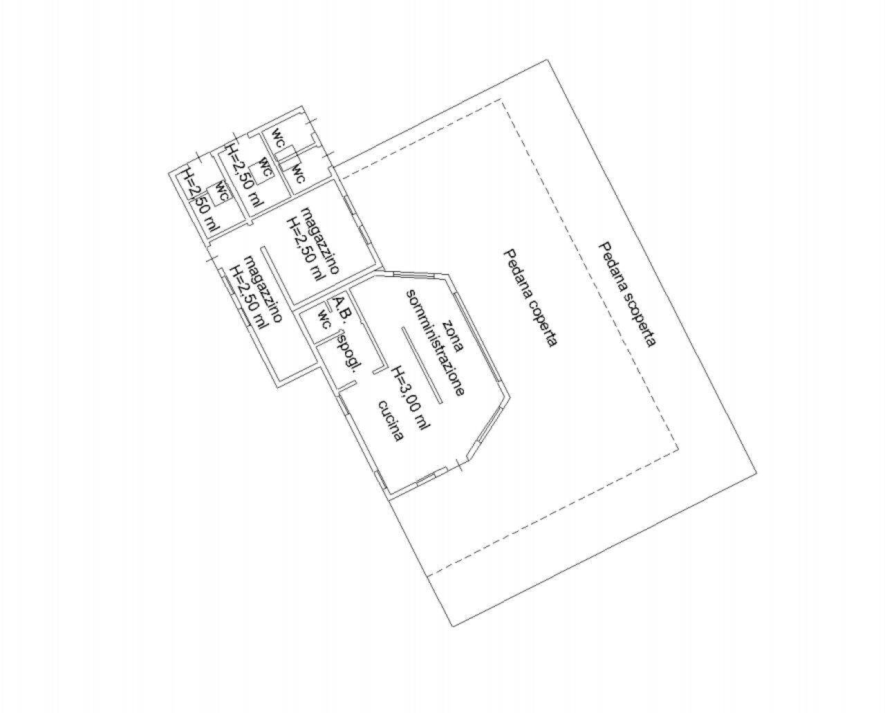 Commercial Activity via Nettuno, 35, Chioggia - floor plans 1