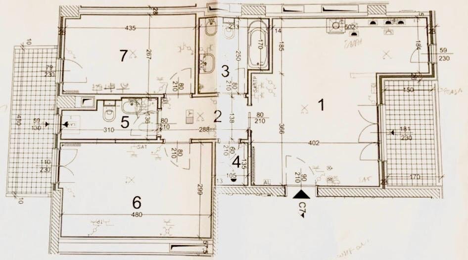Planimetria.jpeg - Three-room apartment Piazza Bonsanti, Firenze (neighborhood Santa Maria Novella) - floor plans 1